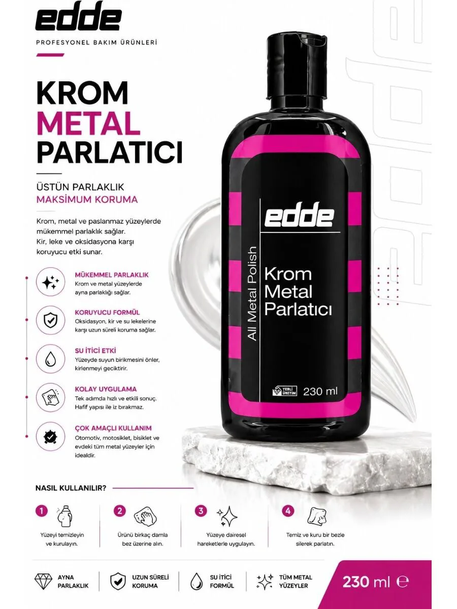 EDDE Krom Metal Parlatıcı