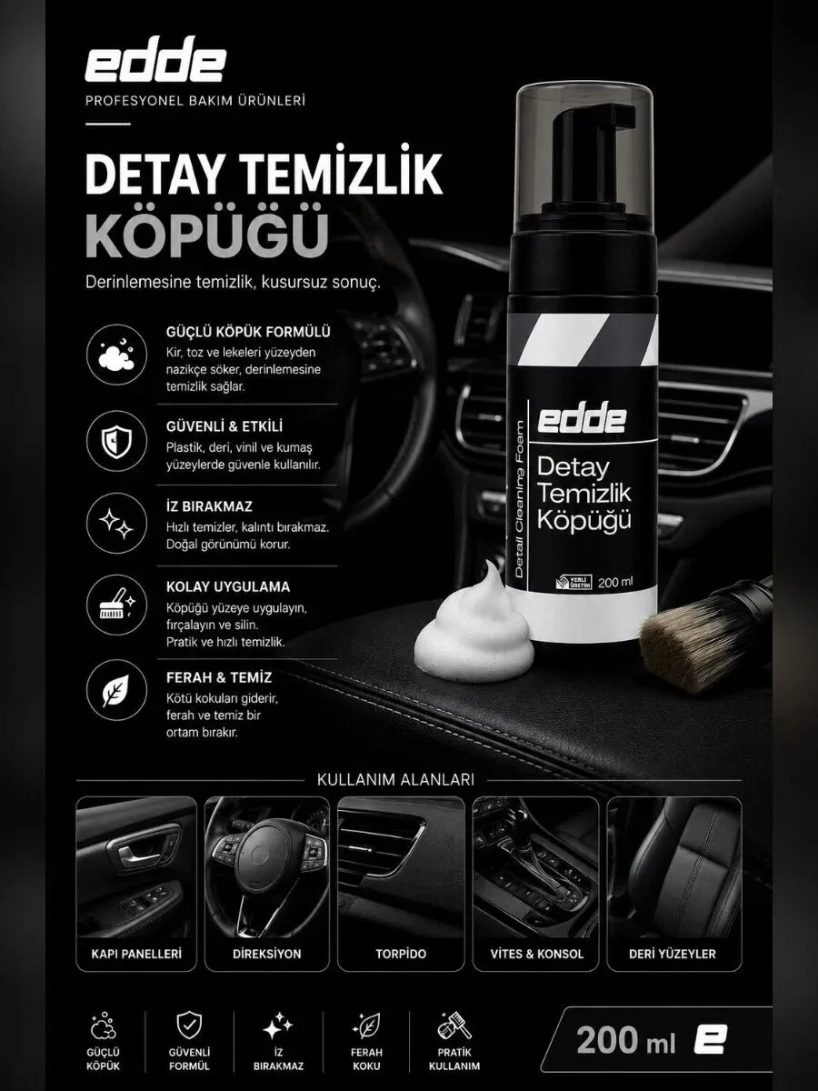 EDDE Detay Temizlik Köpüğü 200 ML