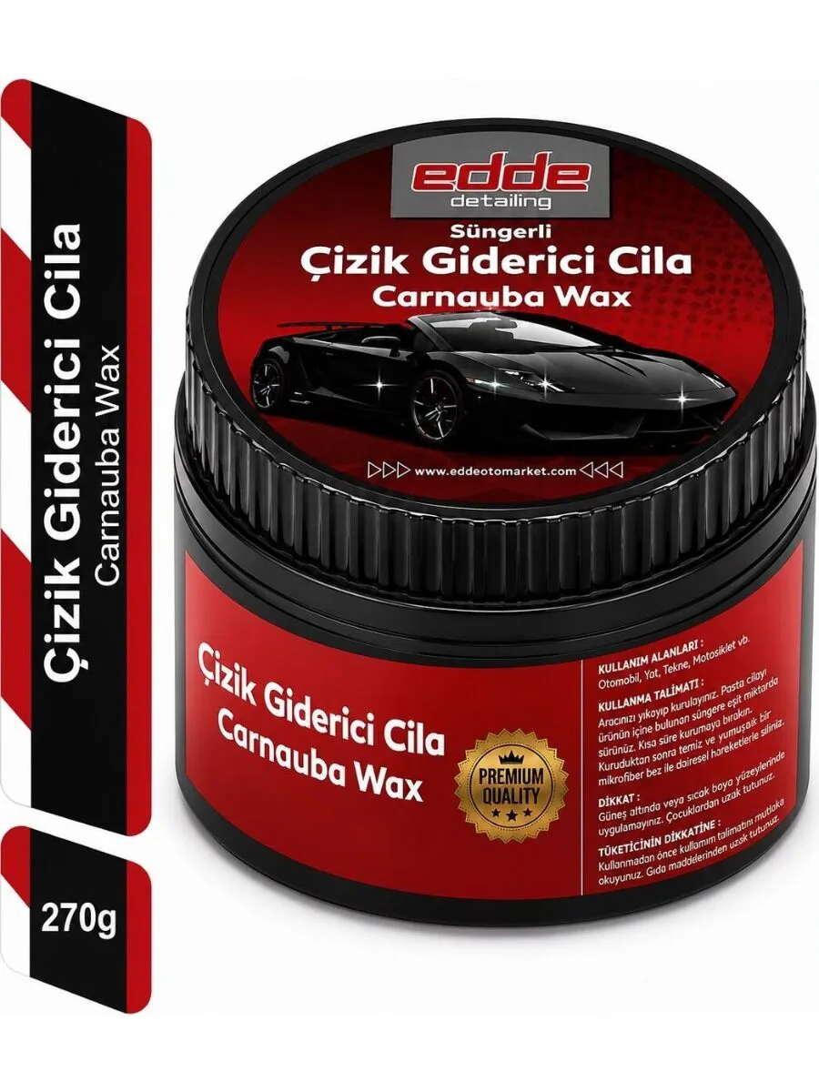 Edde Araba Araç Oto Süngerli Çizik Giderici Cila Oto Detailing